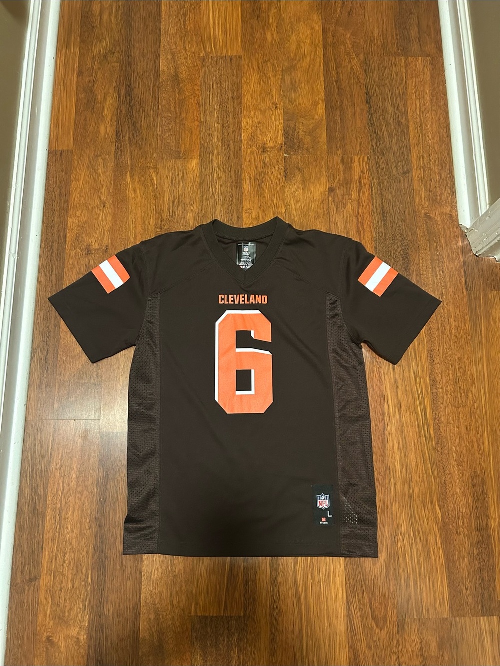 NFL Cleveland Brown & Orange #6 boys Football Jersey
